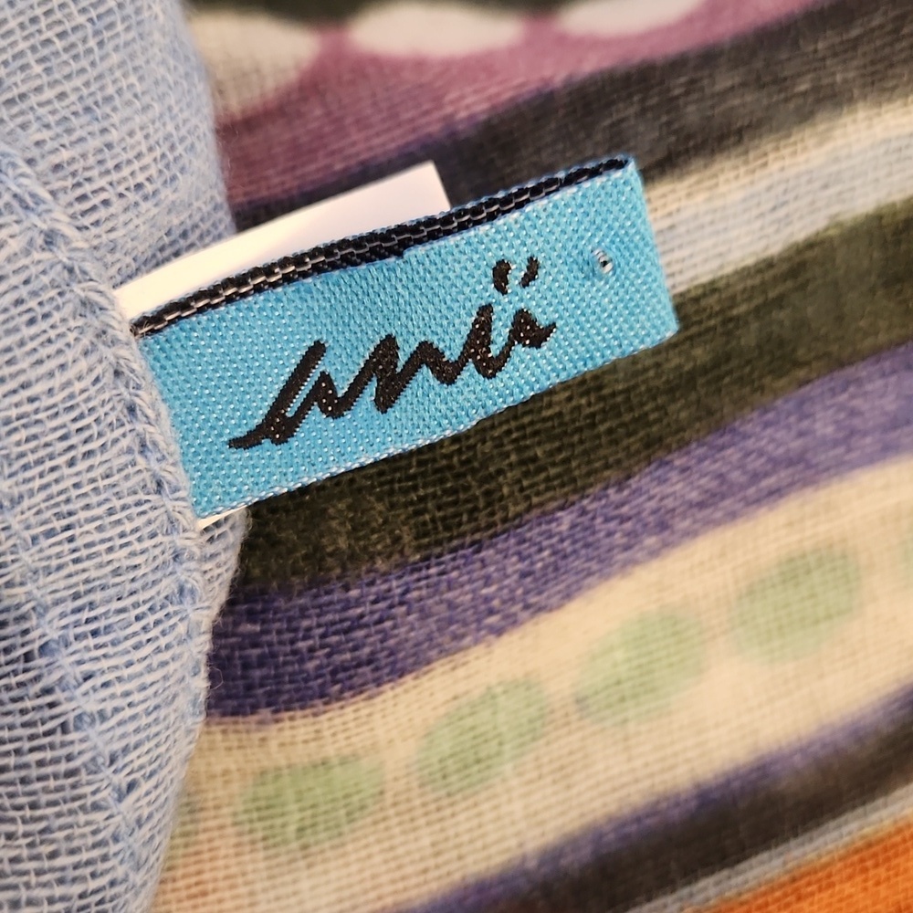 ANU BY NATURE Wool Multi Colors Scarf - Picture 9 of 12